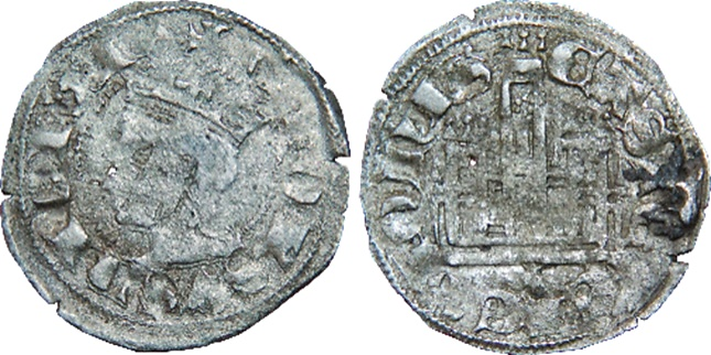 Tipo 3. Dinero Coronado de perfil y con gráfila en anverso de Coruña, del Rey Alfonso de Castilla y León - Imagen 22