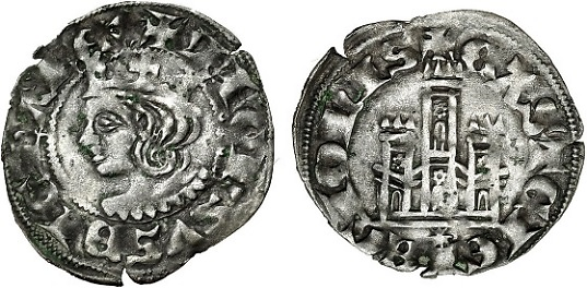 Tipo 3. Dinero Coronado de perfil y con gráfila en anverso de Coruña, del Rey Alfonso de Castilla y León - Imagen 27