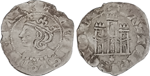 Tipo 3. Dinero Coronado de perfil y con gráfila en anverso de Coruña, del Rey Alfonso de Castilla y León - Imagen 31