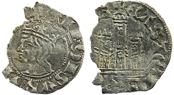 Tipo 3. Dinero Coronado de perfil y con gráfila en anverso de Coruña, del Rey Alfonso de Castilla y León - Imagen 32