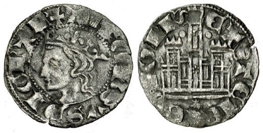 Tipo 3. Dinero Coronado de perfil y con gráfila en anverso de Coruña, del Rey Alfonso de Castilla y León - Imagen 34