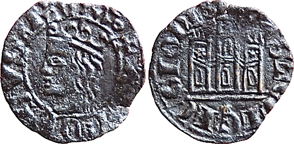 Tipo 3. Dinero Coronado de perfil y con gráfila en anverso de Coruña, del Rey Alfonso de Castilla y León - Imagen 42