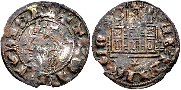 Tipo 3. Dinero Coronado de perfil y con gráfila en anverso de Coruña, del Rey Alfonso de Castilla y León - Imagen 43