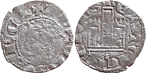 Tipo 3. Dinero Coronado de perfil y con gráfila en anverso de Coruña, del Rey Alfonso de Castilla y León - Imagen 7