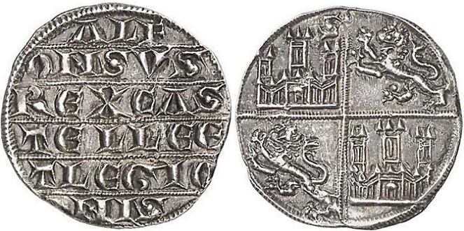 Tipo 3. Dinero de Plata alfonsí - Imagen 13