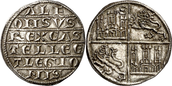 Tipo 3. Dinero de Plata alfonsí - Imagen 14