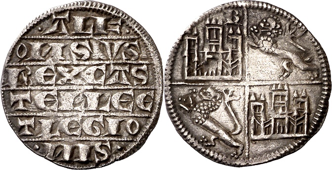 Tipo 3. Dinero de Plata alfonsí - Imagen 4