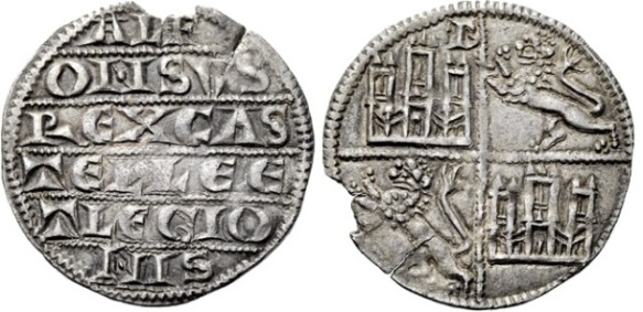 Tipo 3. Dinero de Plata alfonsí - Imagen 5