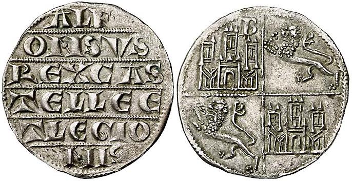 Tipo 3. Dinero de Plata alfonsí - Imagen 6