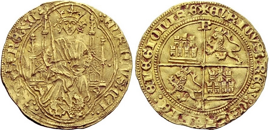 Tipo 3. Enrique de la Silla Alta y Baja de oro - Imagen 1