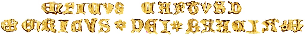 Tipo 3. Medio Enrique de Oro con marca de “A” Coronada de “Alfonvs” - Imagen 3