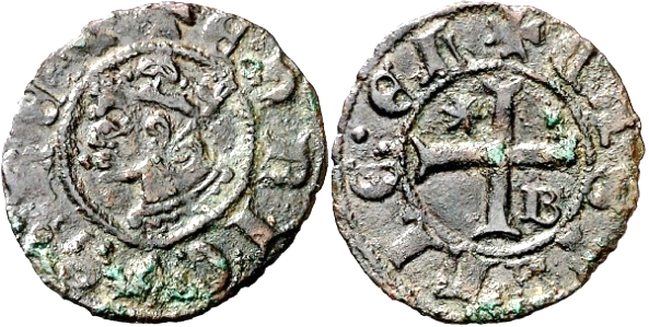 Tipo 30. Cinquén Coronado del tiempo del rey Enrique, de a 5 dineros - Imagen 2