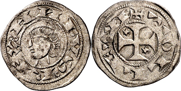 Tipo 30. Dinero toledano de buena técnica con leyenda “Tolleta”, y con estrellas de cinco puntas en primer y cuarto cuadrante - Imagen 10