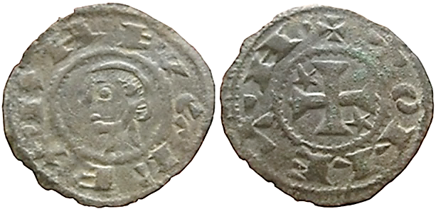 Tipo 30. Dinero toledano de buena técnica con leyenda “Tolleta”, y con estrellas de cinco puntas en primer y cuarto cuadrante - Imagen 15