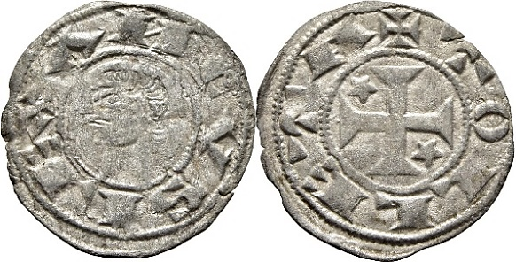 Tipo 30. Dinero toledano de buena técnica con leyenda “Tolleta”, y con estrellas de cinco puntas en primer y cuarto cuadrante - Imagen 3