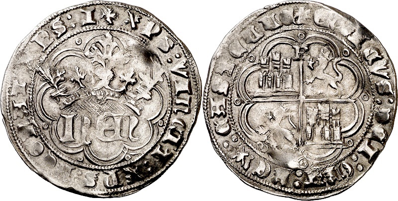 Tipo 30. Real de plata de monograma “hEN” - Imagen 7