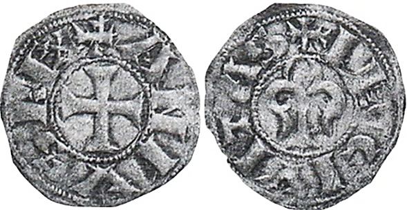 Tipo 31. Dinero de la Flor de Lis Leonesa - Imagen 1