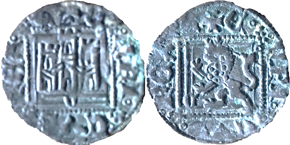 Tipo 31. Dinero Novén con castillo y león, con orla cuadrada - Imagen 26