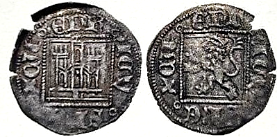 Tipo 31. Dinero Novén con castillo y león, con orla cuadrada - Imagen 62