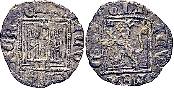 Tipo 31. Dinero Novén con castillo y león, con orla cuadrada - Imagen 64