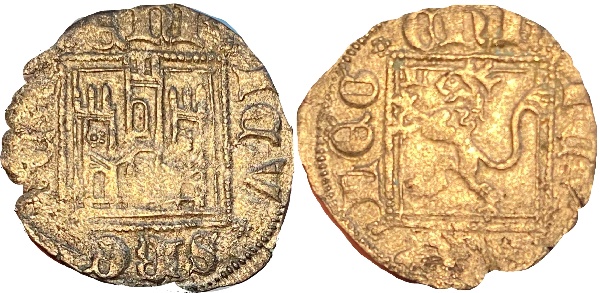 Tipo 31. Dinero Novén con castillo y león, con orla cuadrada - Imagen 66