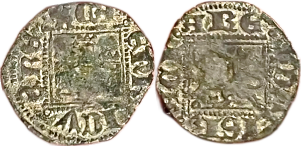 Tipo 31. Dinero Novén con castillo y león, con orla cuadrada - Imagen 68