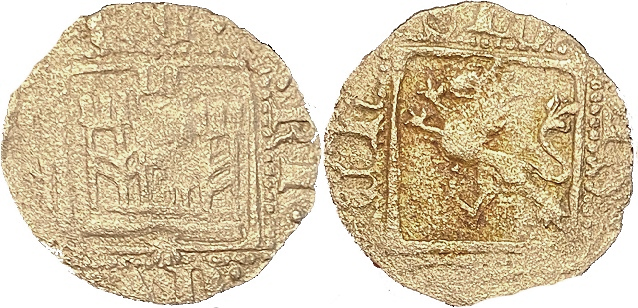 Tipo 31. Dinero Novén con castillo y león, con orla cuadrada - Imagen 71