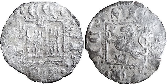 Tipo 31. Dinero Novén con castillo y león, con orla cuadrada - Imagen 75