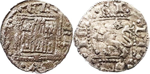 Tipo 31. Dinero Novén con castillo y león, con orla cuadrada - Imagen 78