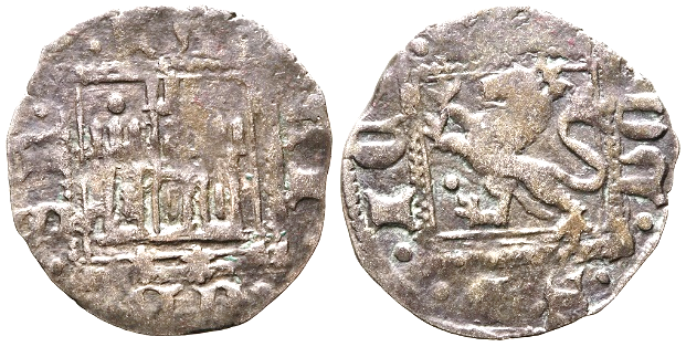 Tipo 31. Dinero Novén con castillo y león, con orla cuadrada - Imagen 91