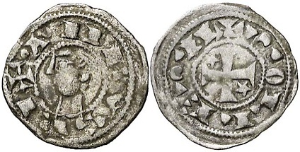 Tipo 31. Meaja toledana de buena técnica con leyenda “Tolleta”, y con estrellas de cinco puntas en primer y cuarto cuadrante - Imagen 4