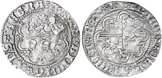 Tipo 31. Medio Real de plata de monograma “hEN” - Imagen 11