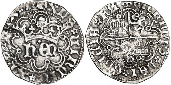 Tipo 31. Medio Real de plata de monograma “hEN” - Imagen 12