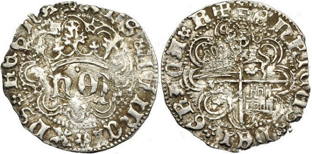 Tipo 31. Medio Real de plata de monograma “hEN” - Imagen 14