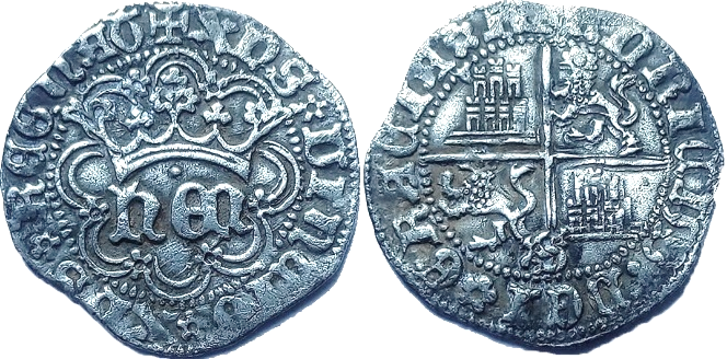 Tipo 31. Medio Real de plata de monograma “hEN” - Imagen 16