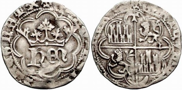 Tipo 31. Medio Real de plata de monograma “hEN” - Imagen 21
