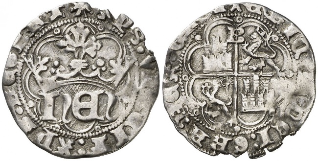 Tipo 31. Medio Real de plata de monograma “hEN” - Imagen 7