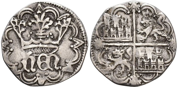 Tipo 31. Medio Real de plata de monograma “hEN” - Imagen 80