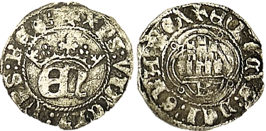 Tipo 32. Cuarto de Real de plata de monograma “EN” - Imagen 2