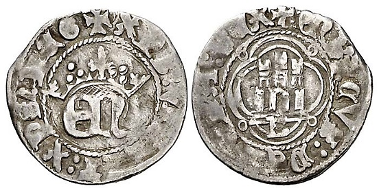 Tipo 32. Cuarto de Real de plata de monograma “EN” - Imagen 4