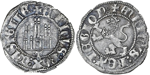 Tipo 32. Dinero Novén de Castillo y León, con orla redonda - Imagen 12