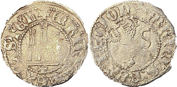 Tipo 32. Dinero Novén de Castillo y León, con orla redonda - Imagen 17