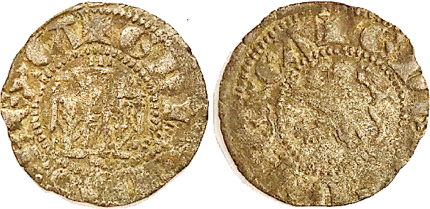 Tipo 32. Dinero Novén de Castillo y León, con orla redonda - Imagen 2