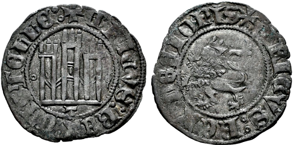 Tipo 32. Dinero Novén de Castillo y León, con orla redonda - Imagen 20