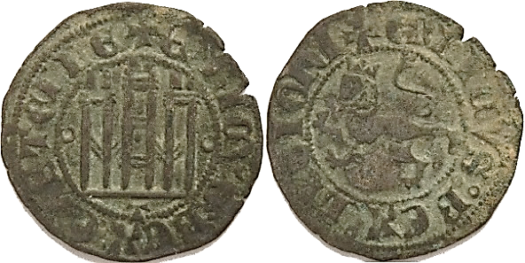 Tipo 32. Dinero Novén de Castillo y León, con orla redonda - Imagen 26