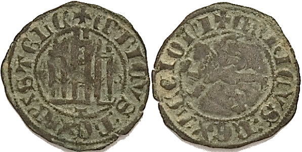 Tipo 32. Dinero Novén de Castillo y León, con orla redonda - Imagen 28