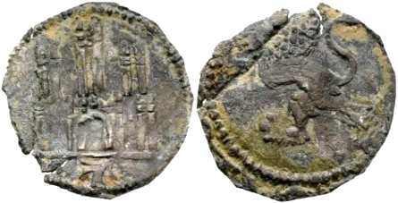 Tipo 32. Dinero Novén de Castillo y León, con orla redonda - Imagen 31