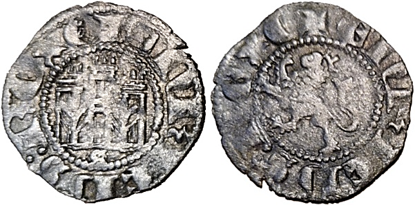 Tipo 32. Dinero Novén de Castillo y León, con orla redonda - Imagen 6