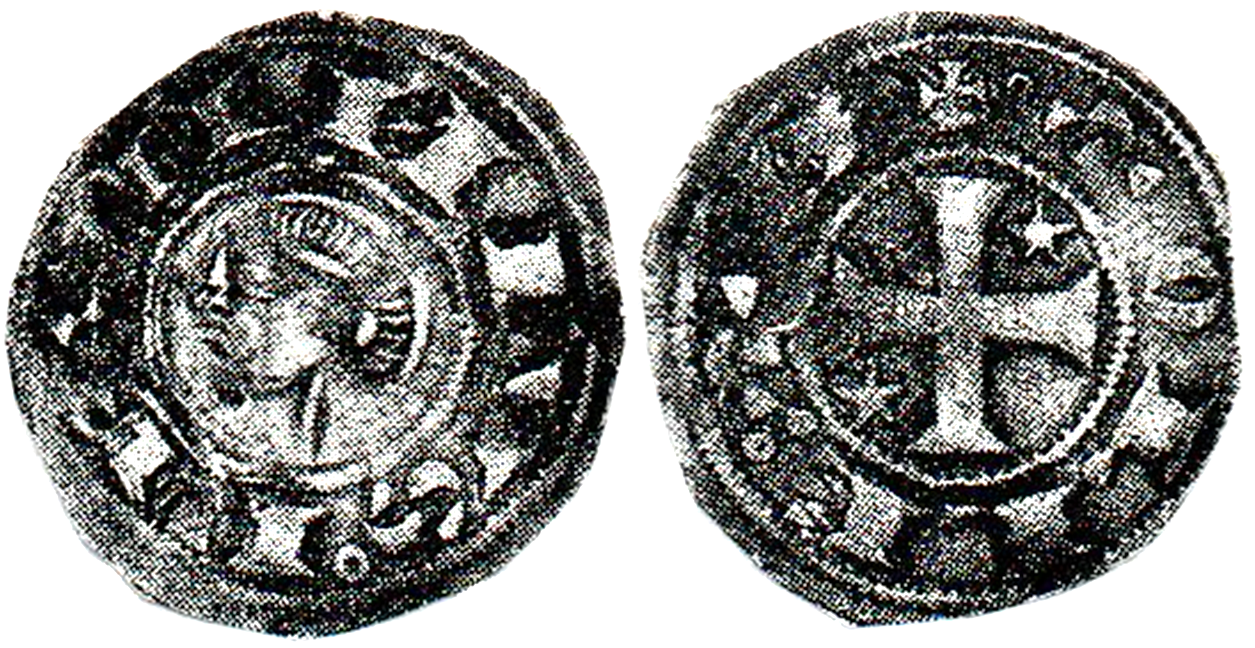 Tipo 32. Dinero toledano de buena técnica con leyenda “Tolleta”, y con estrellas de cinco puntas en segundo y tercer cuadrante - Imagen 3