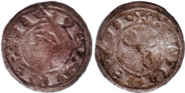 Tipo 32. Dinero toledano de buena técnica con leyenda “Tolleta”, y con estrellas de cinco puntas en segundo y tercer cuadrante - Imagen 5